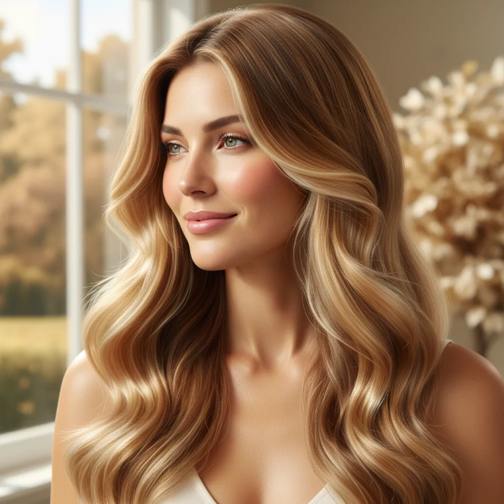 Woman with healthy, shiny hair